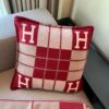 REPLICA Hermes Red Small Avalon III Pillow Cover - Image 2