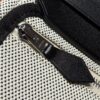 REPLICA Hermes Herbag Zip 20 Bag in Grey Canvas and Black Hunter Calfskin - Image 10