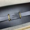 REPLICA Hermes Herbag Zip 20 Bag in Grey Canvas and Black Hunter Calfskin - Image 7
