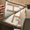REPLICA Hermes Ithaque Blanket in Beige Wool and Cashmere - Image 4