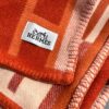 REPLICA Hermes Ithaque Blanket in Cuivre Wool and Cashmere - Image 3