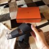 REPLICA Hermes Izmir Sandals In Black Clemence Leather - Image 3