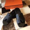 REPLICA Hermes Izmir Sandals In Black Clemence Leather - Image 6