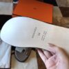 REPLICA Hermes Izmir Sandals In Grey Shiny Niloticus Crocodile - Image 5