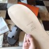 REPLICA Hermes Izmir Sandals In Grey Epsom Leather - Image 4
