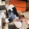 REPLICA Hermes Izmir Sandals In Black Epsom Leather - Image 6