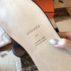 REPLICA Hermes Izmir Sandals In Chocolate Suede Leather - Image 4