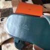 REPLICA Hermes Izmir Sandals In Green Suede Leather - Image 2