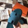 REPLICA Hermes Izmir Sandals In Green Suede Leather - Image 6