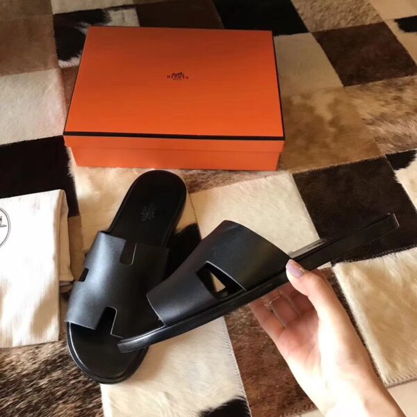 REPLICA Hermes Black Swift Izmir Sandals - Image 3