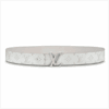 REPLICA LOUIS VUITTON MEN’S INITIALES 40MM REVERSIBLE BELT WHITE – B127