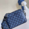 REPLICA M45730 LOUIS VUITTON DUO MESSENGER BAG NAVY BLUE MONOGRAM SHADOW COWHIDE LEATHER - Image 2