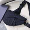 REPLICA SADDLE BAG BLACK DIOR OBLIQUE JACQUARD – DR06 - Image 8